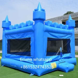 module inflatable bounce house with banner