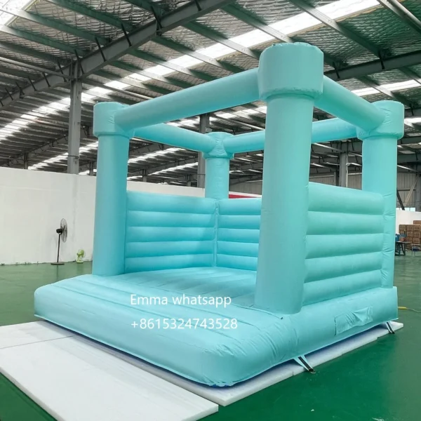 module bouncer inflatable tropical blue bounce house