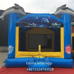 Custom dolphin jumpers inflatable bounce house