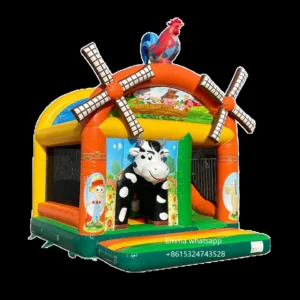 farm combo inflatable bounce house with jumper