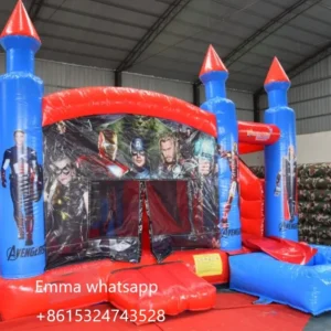 Inflatable bouncer jumping castle slide commercial bounce house with slide