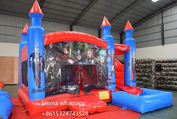 Inflatable bouncer jumping castle slide commercial bounce house with slide