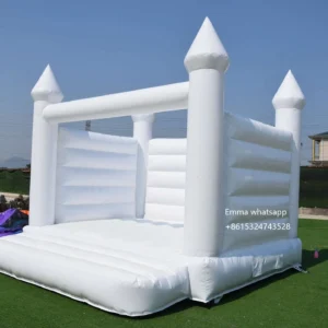 custom cheap white inflatable bounce house