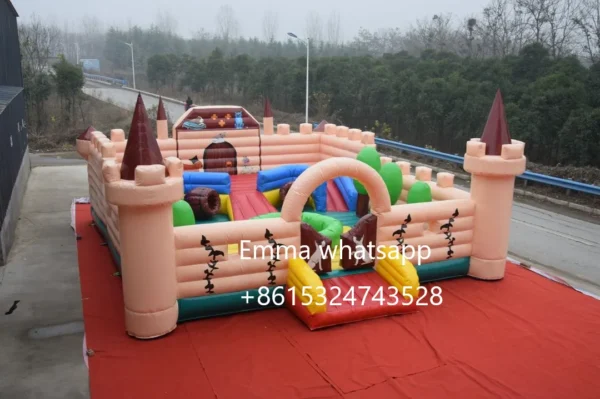 Animal zoo inflatable bounce house playground