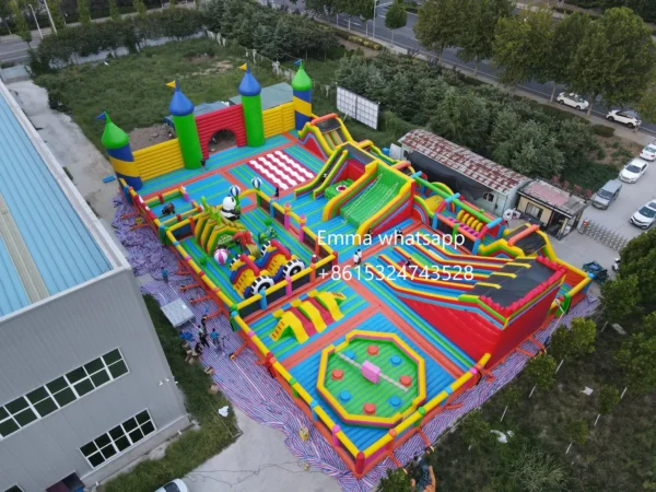 Custom commercial outdoor games center playground obstacle course