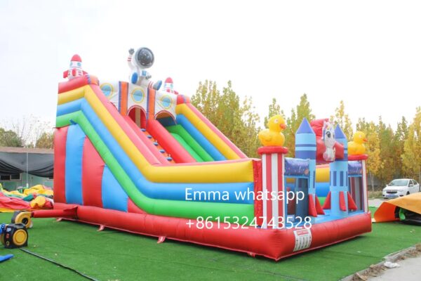 wholesale animal theme inflatable dry slide